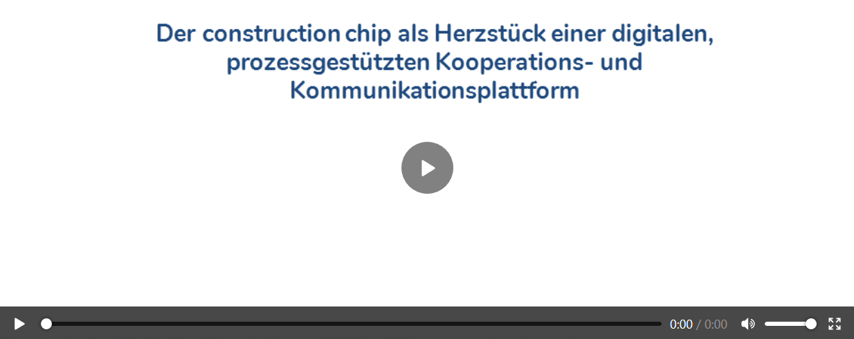 Der construction chip als Herzstück einer digitalen, prozessgestützten Kooperations- und Kommunikationsplattform